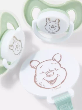 Conjunto de chupeta e suporte do Ursinho Pooh da Disney