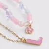 Conjunto de colares com iniciais