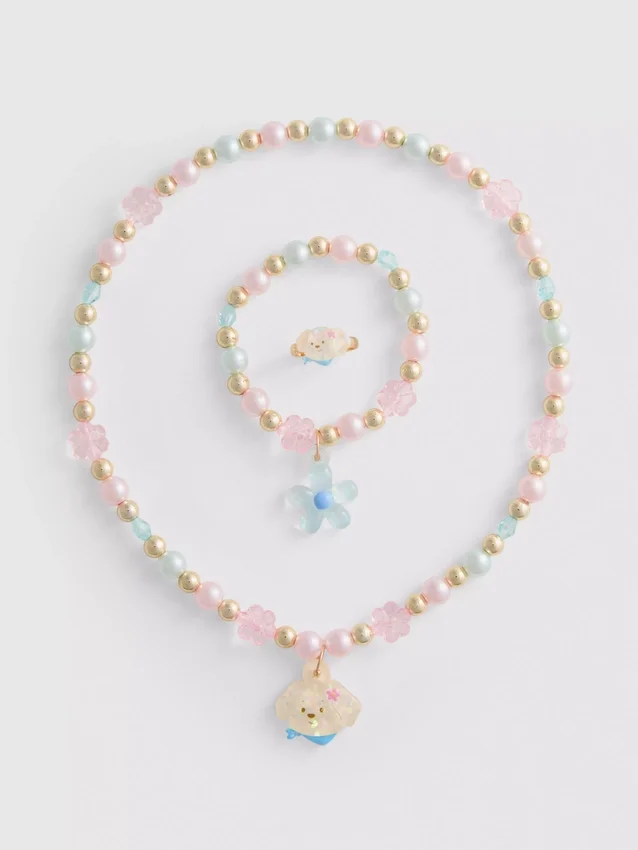 Conjunto de joias com cães (3 peças)