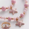 Conjunto de joias de 3 peças com pingentes em forma de estrela-do-mar