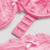 Conjunto de lingerie com aro em renda