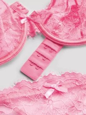 Conjunto de lingerie com aro em renda