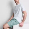 Conjunto de pijama curto com textura