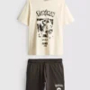Conjunto de pijama curto Pokémon