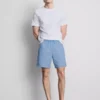 Conjunto de pijama curto às riscas de calções