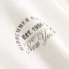 Conjunto de pijama de algodão estampado com gola redonda