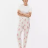 Conjunto de pijama de calções estampado