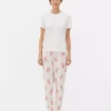 Conjunto de pijama de calções estampado