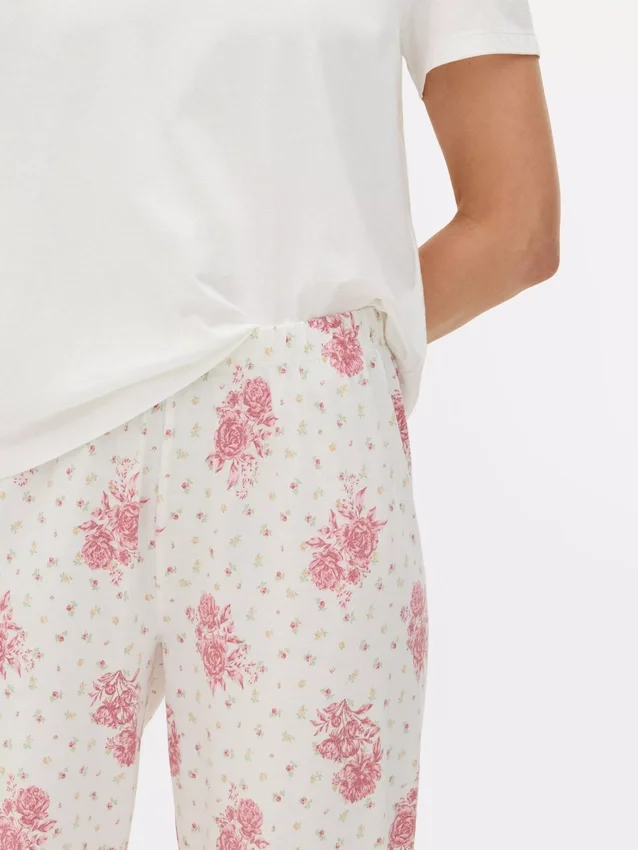 Conjunto de pijama de calções estampado