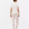 Conjunto de pijama de calções estampado