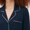 Conjunto de pijama estilo «boyfriend» de manga comprida em malha jersey
