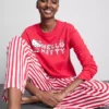 Conjunto de pijama às riscas da Hello Kitty