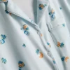 Conjunto de pijamas curto estilo «boyfriend» com estampado «Breakfast»
