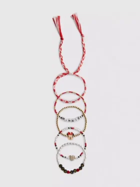 Conjunto de pulseiras da Minnie Mouse da Disney