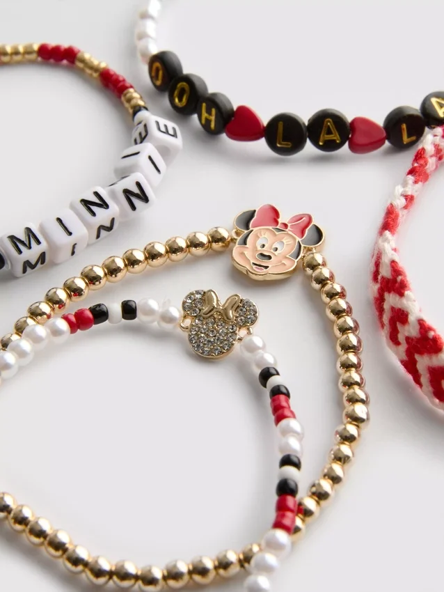 Conjunto de pulseiras da Minnie Mouse da Disney
