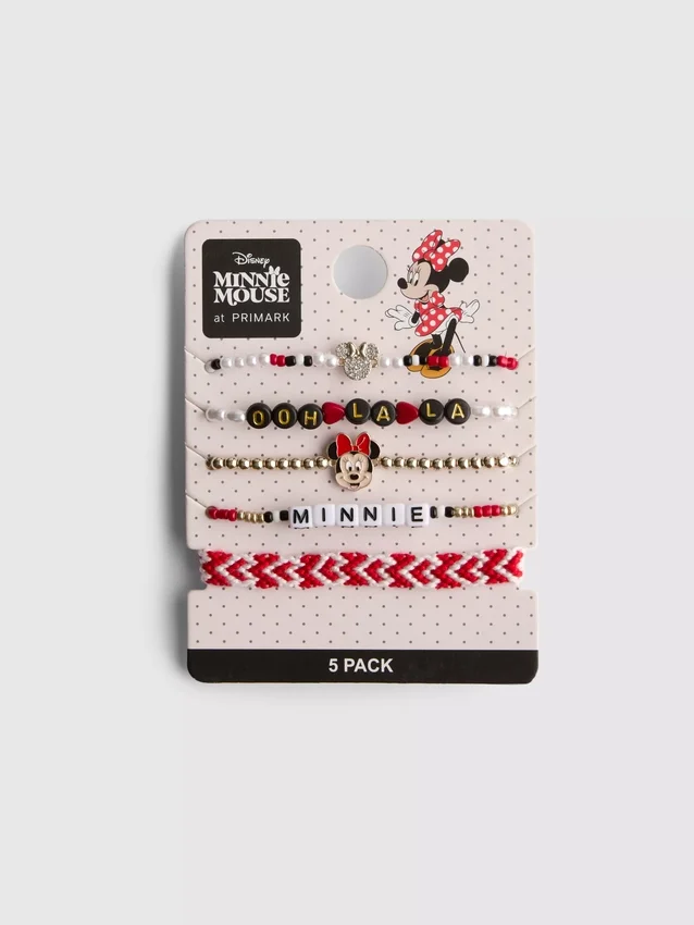 Conjunto de pulseiras da Minnie Mouse da Disney