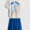 Conjunto de t-shirt e calções