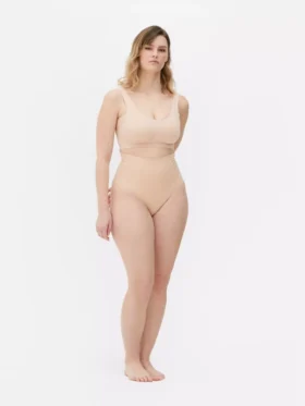 Cueca de cintas modeladoras sem costuras de cintura alta