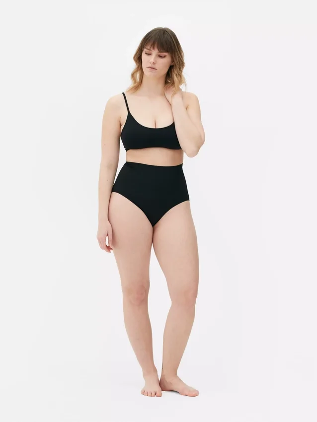 Cueca de cintas modeladoras sem costuras de cintura alta