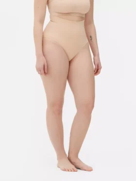 Cueca de cintas modeladoras sem costuras de cintura alta
