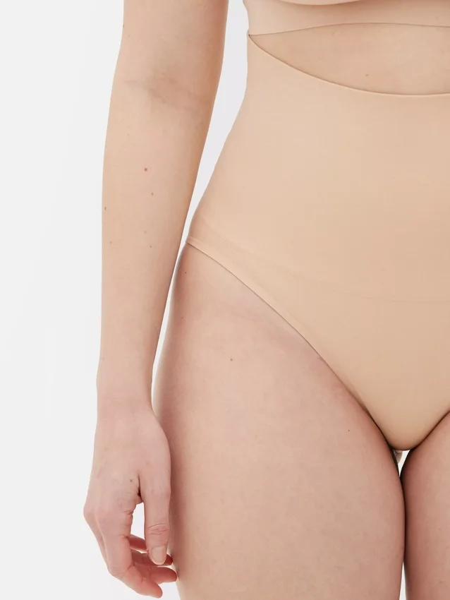 Cueca de cintas modeladoras sem costuras de cintura alta