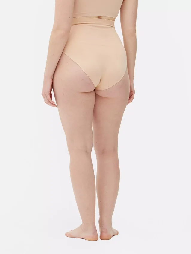 Cueca de cintas modeladoras sem costuras de cintura alta