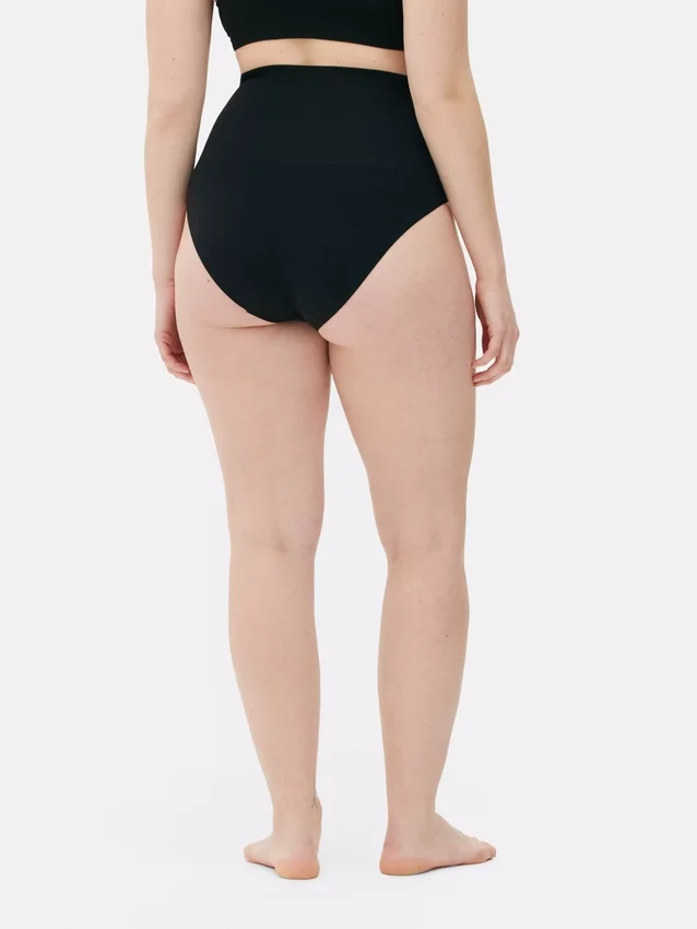 Cueca de cintas modeladoras sem costuras de cintura alta