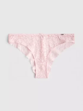 Cuecas brasileiras com renda floral da Edit