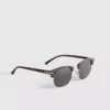 Óculos de sol Clubmaster com lentes coloridas