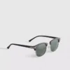 Óculos de sol Clubmaster com lentes coloridas