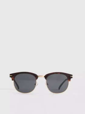 Óculos de sol Clubmaster com lentes coloridas