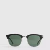 Óculos de sol Clubmaster com lentes coloridas