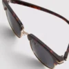 Óculos de sol Clubmaster com lentes coloridas