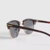 Óculos de sol Clubmaster com lentes coloridas