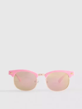 Óculos de sol com lentes redondas