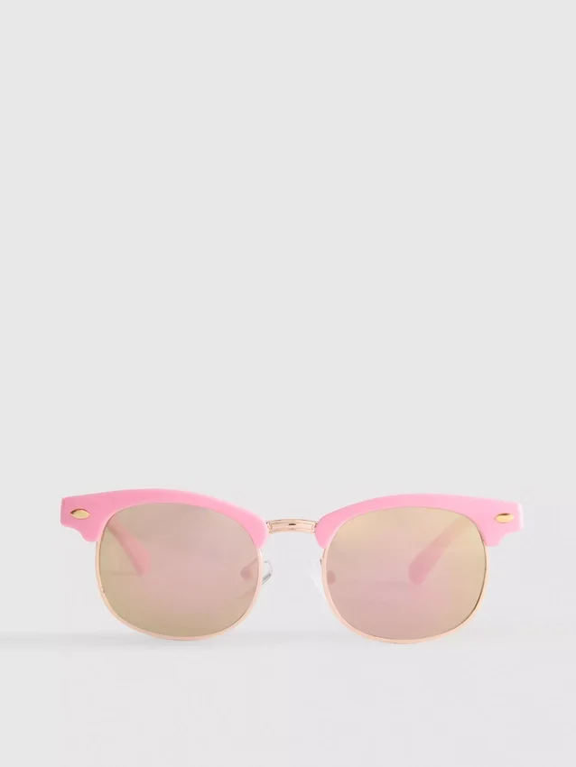 Óculos de sol com lentes redondas
