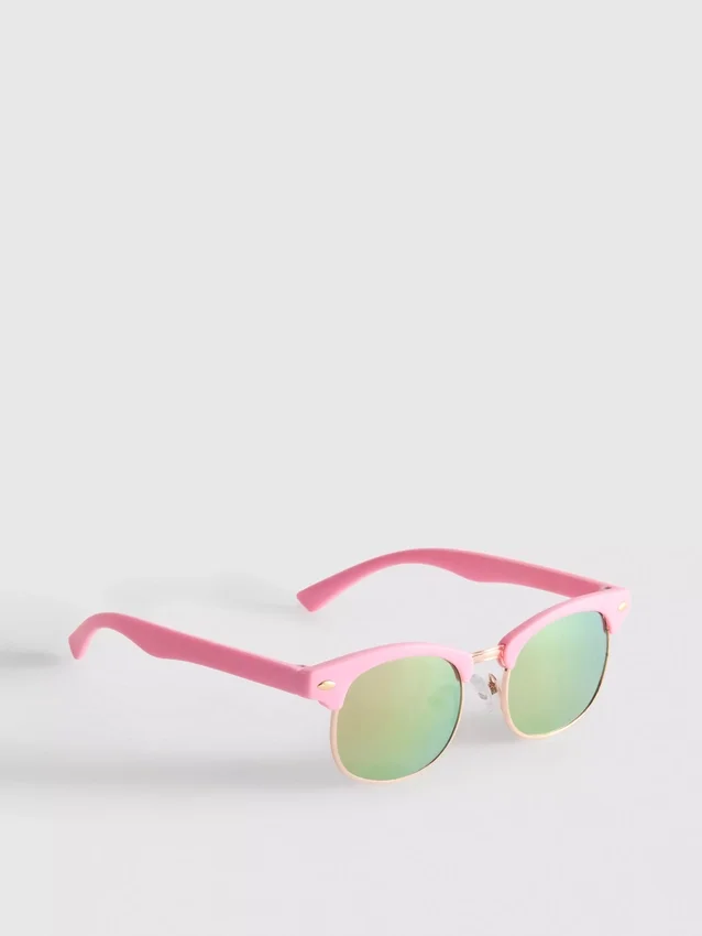 Óculos de sol com lentes redondas