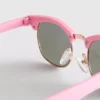 Óculos de sol com lentes redondas