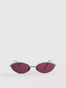 Óculos de sol ovais com lentes coloridas dos anos 90