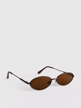 Óculos de sol ovais com lentes coloridas dos anos 90