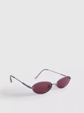 Óculos de sol ovais com lentes coloridas dos anos 90