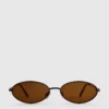 Óculos de sol ovais com lentes coloridas dos anos 90