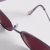 Óculos de sol ovais com lentes coloridas dos anos 90