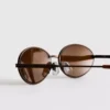 Óculos de sol ovais com lentes coloridas dos anos 90