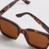 Óculos de sol oversize estilo «olho de gato»
