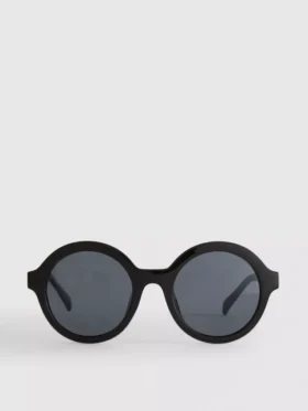 Óculos de sol redondos com lentes coloridas