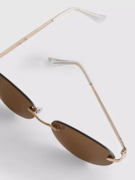 Óculos de sol sem aro com lentes ovais