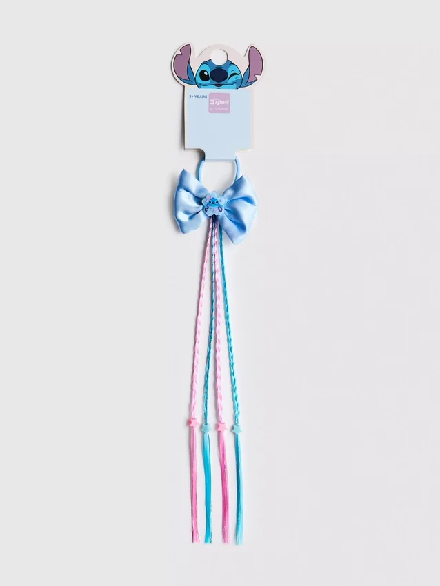 Elástico de cabelo com laço do Stitch da Disney