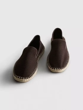 Espadrilha de malha de cano baixo