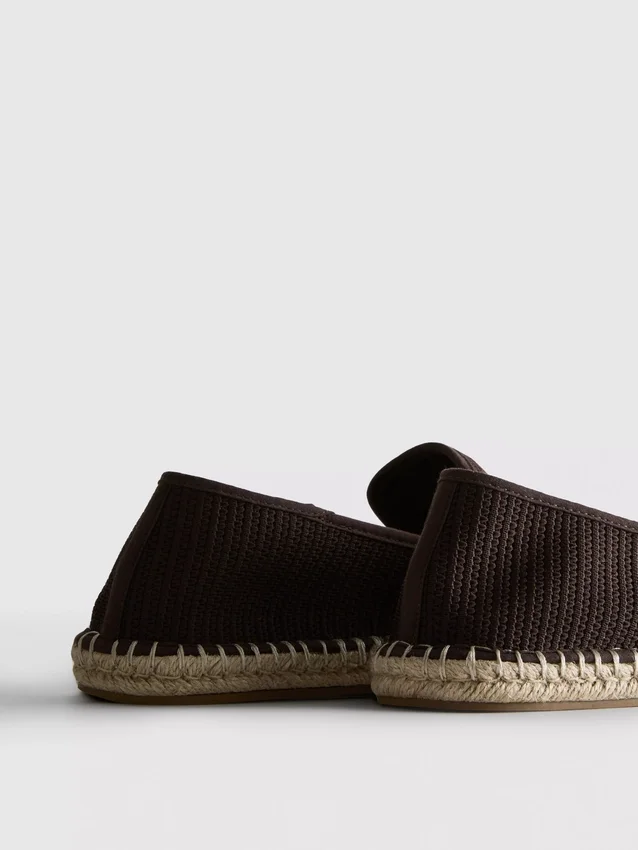 Espadrilha de malha de cano baixo